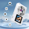 2026 Upgraded 56MP Digital Camera with Dual Screens, 2.7K Vlogging Camera for Selfies, 16X Zoom, Smile Capture, Anti Shake, Compact Travel Camera