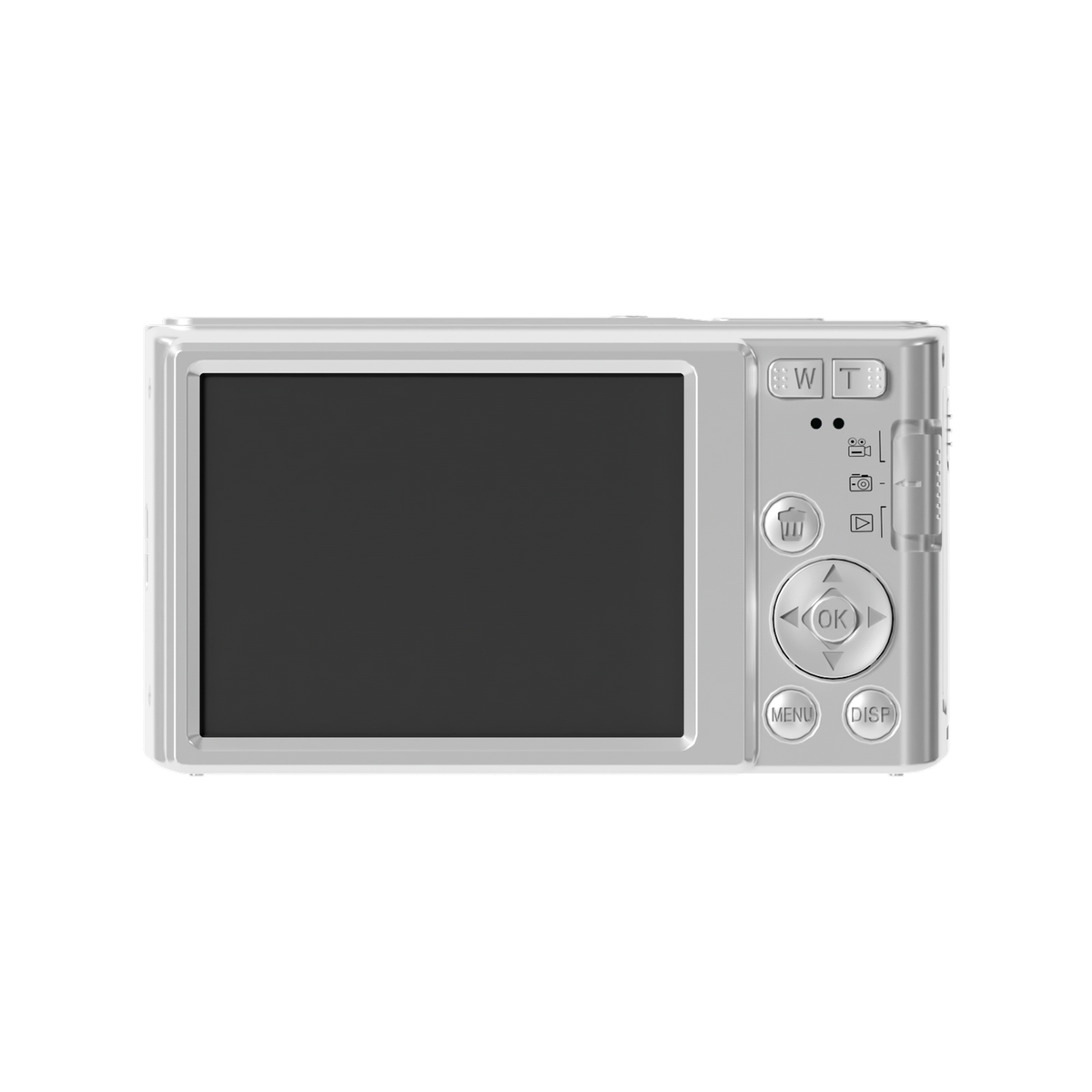 SMARTKLIK DC06 Silver digital camera - back [asset:dc06-silver-back]