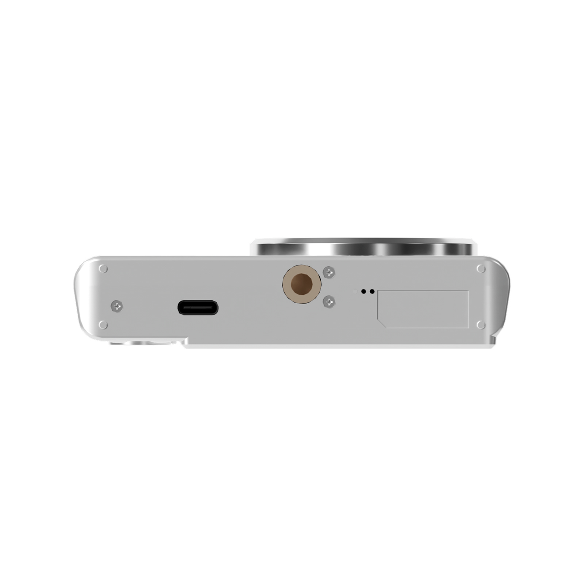 SMARTKLIK DC06 Silver digital camera - bottom [asset:dc06-silver-bottom]