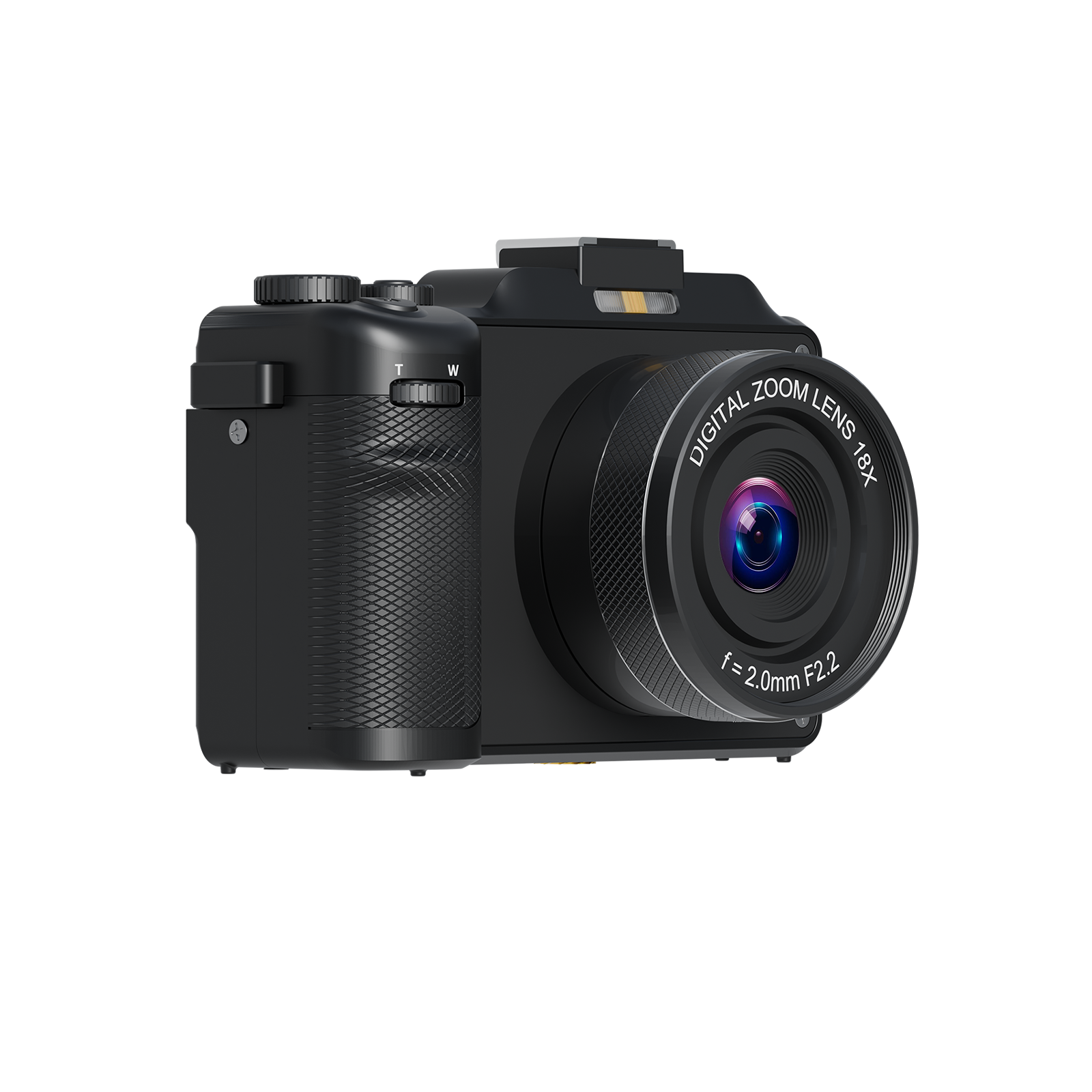 SMARTKLIK DC09 Black digital camera - left side [asset:dc09-black-left-side]