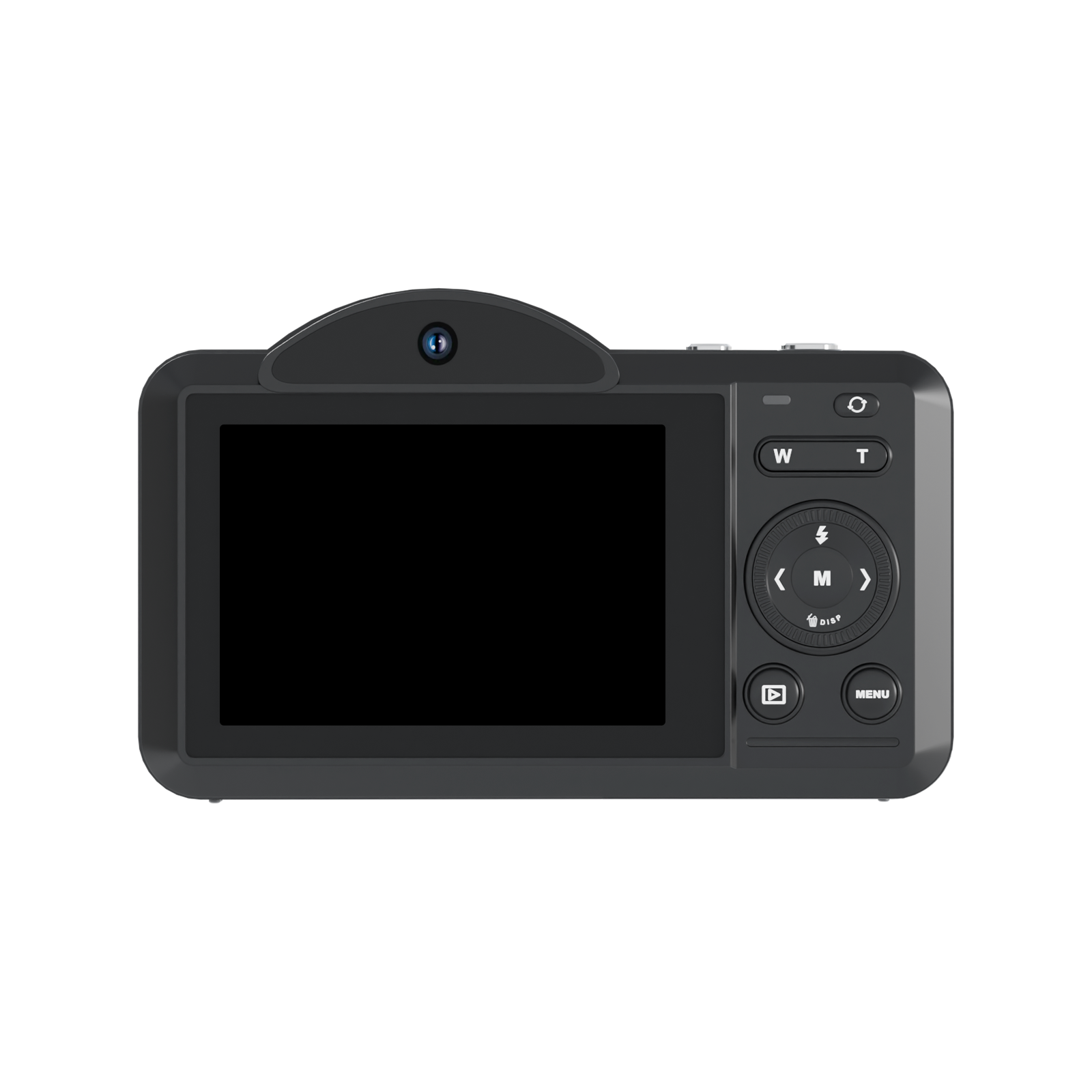 SMARTKLIK DC100 Black digital camera - back [asset:dc100-black-back]