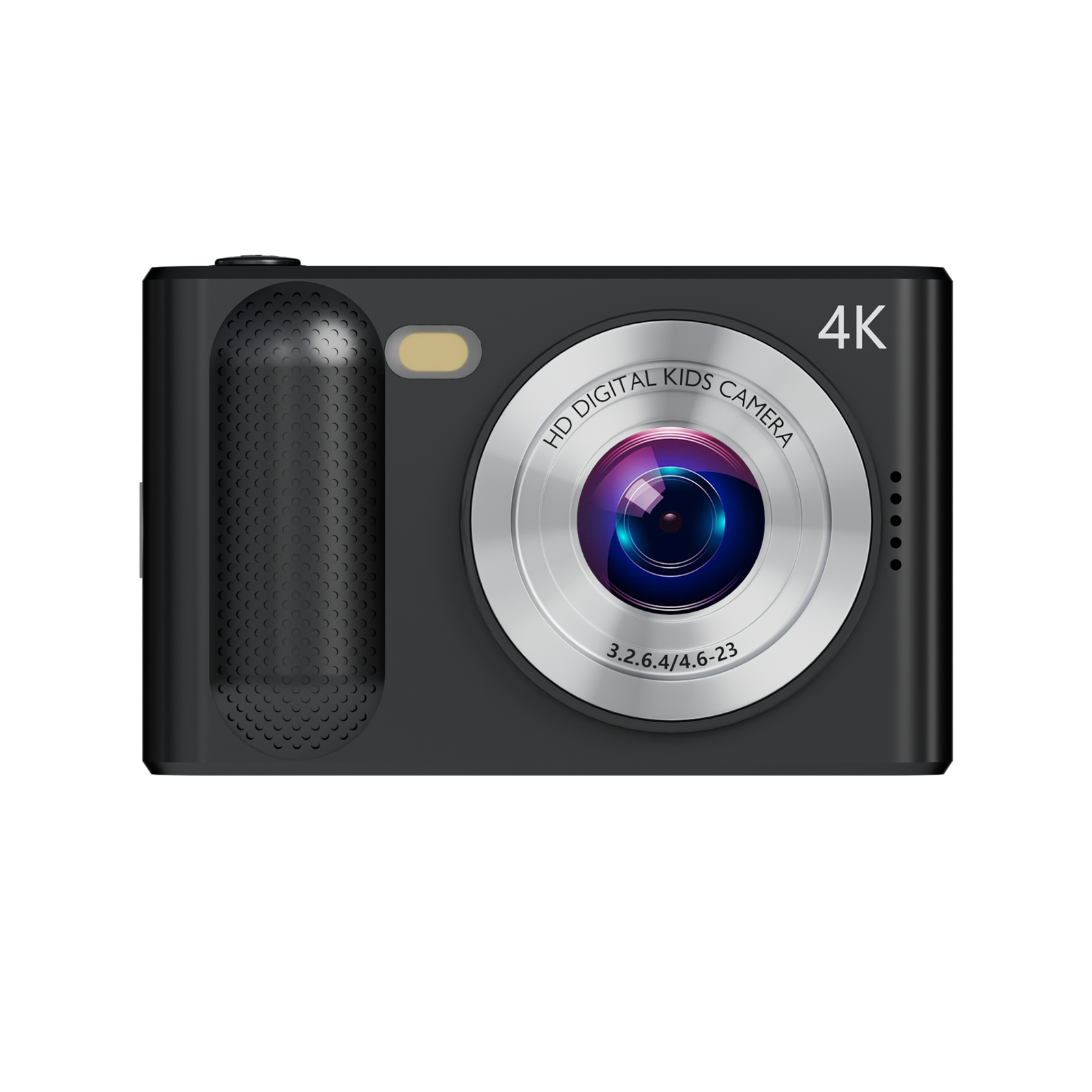 SMARTKLIK DC12 Black digital camera - front [asset:dc12-black-front]