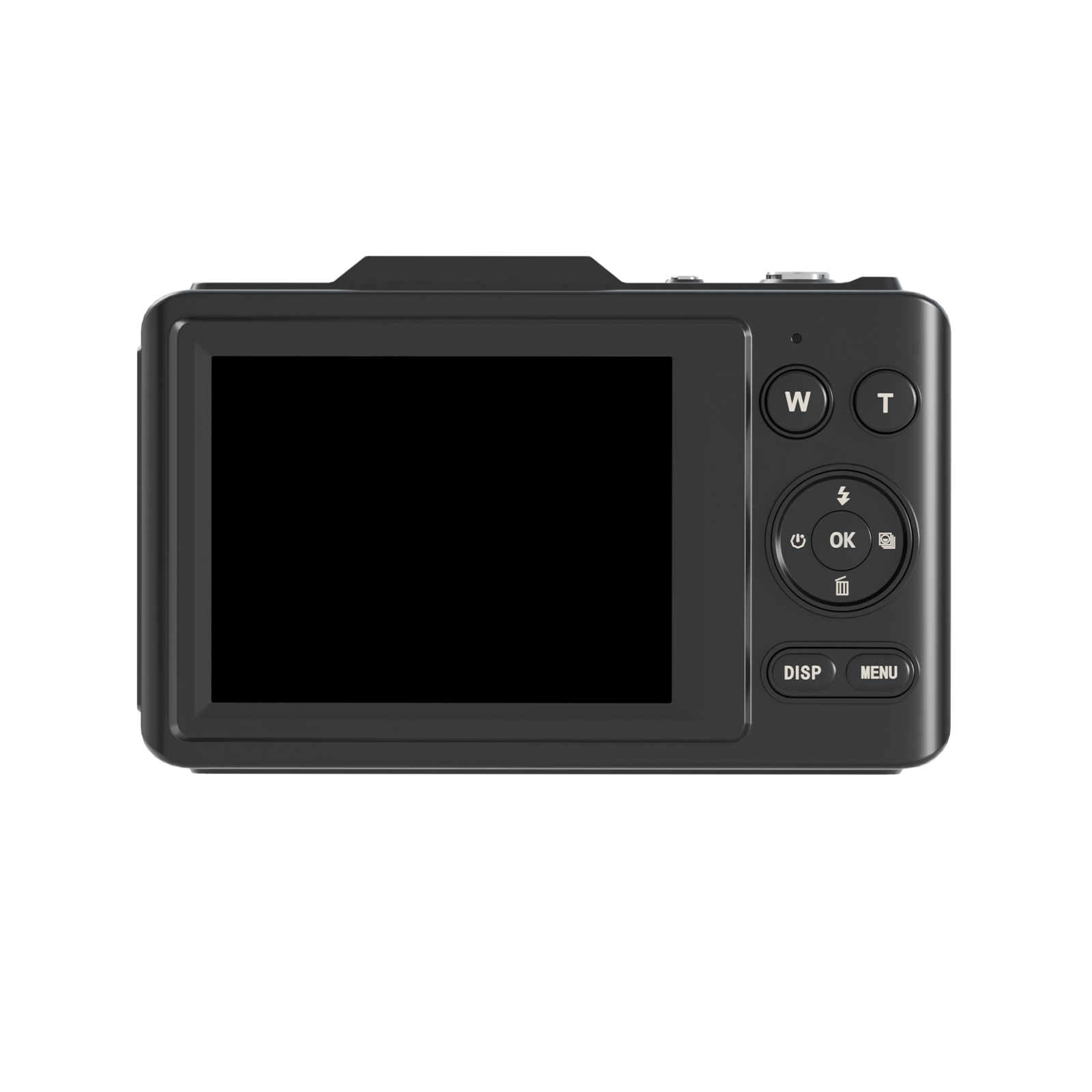 SMARTKLIK DC16 Black digital camera - back [asset:dc16-black-back]