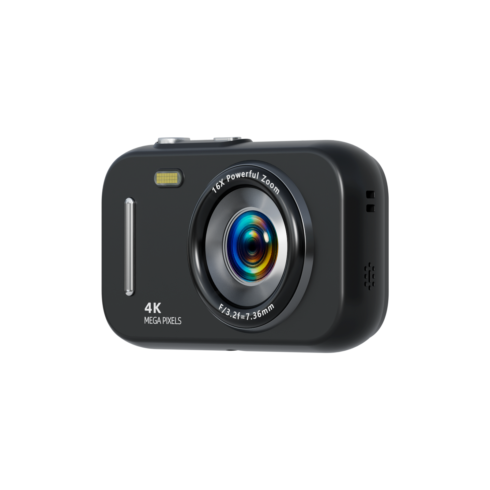 SMARTKLIK DC17 Black digital camera - right side [asset:dc17-black-right-side]