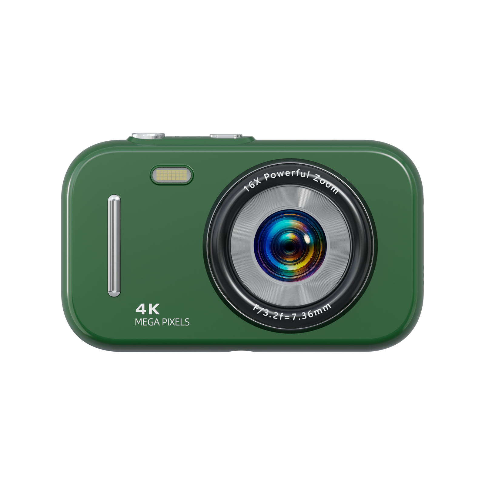 SMARTKLIK DC17 Green digital camera - front [asset:dc17-green-front]