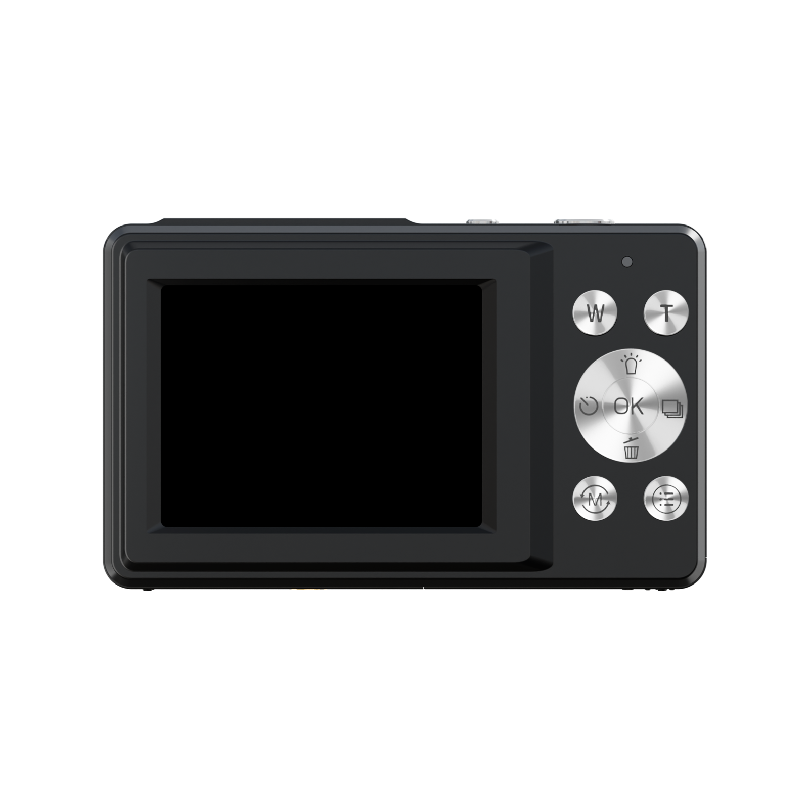 SMARTKLIK DC228 Black digital camera - back [asset:dc228-black-back]