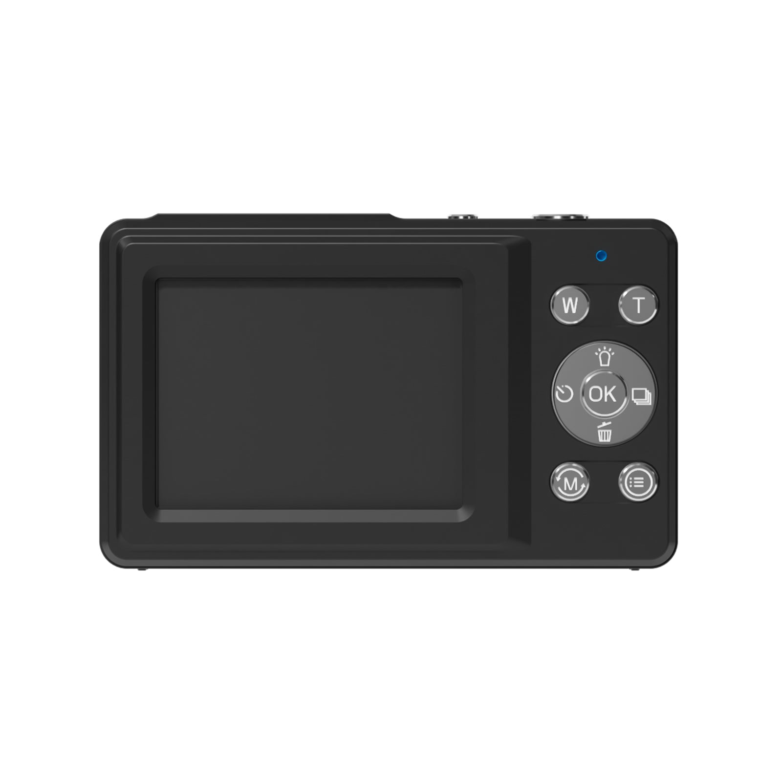 SMARTKLIK DC251 Black digital camera - back [asset:dc251-black-back]