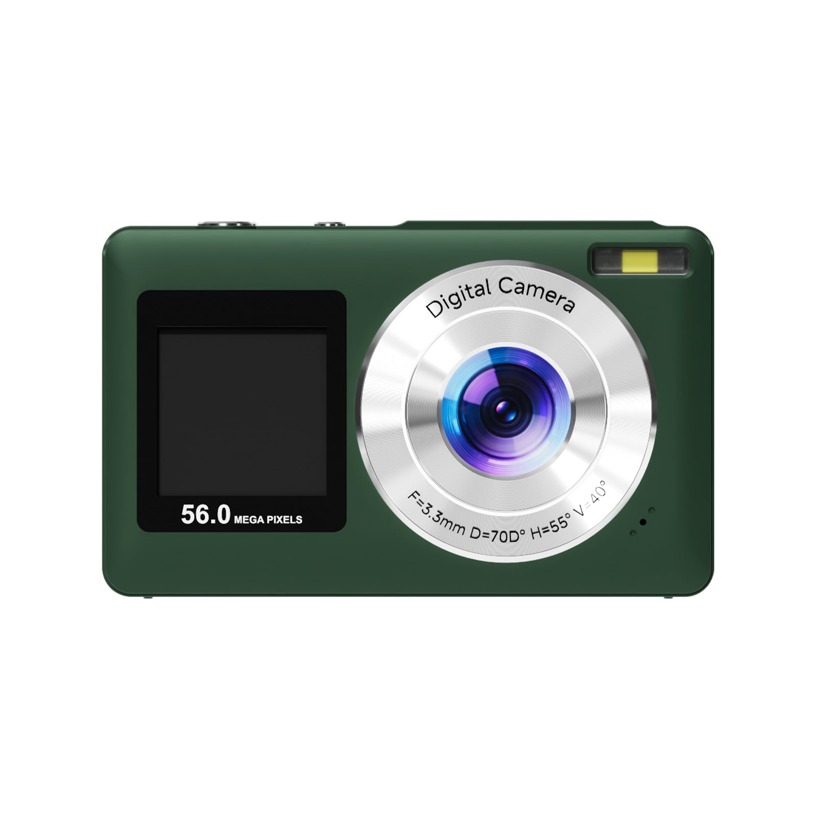 SMARTKLIK DC251 Green digital camera - front [asset:dc251-green-front]