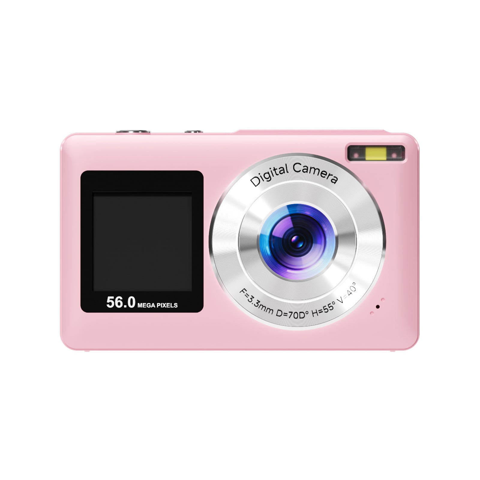 SMARTKLIK DC251 Pink digital camera - front [asset:dc251-pink-front]