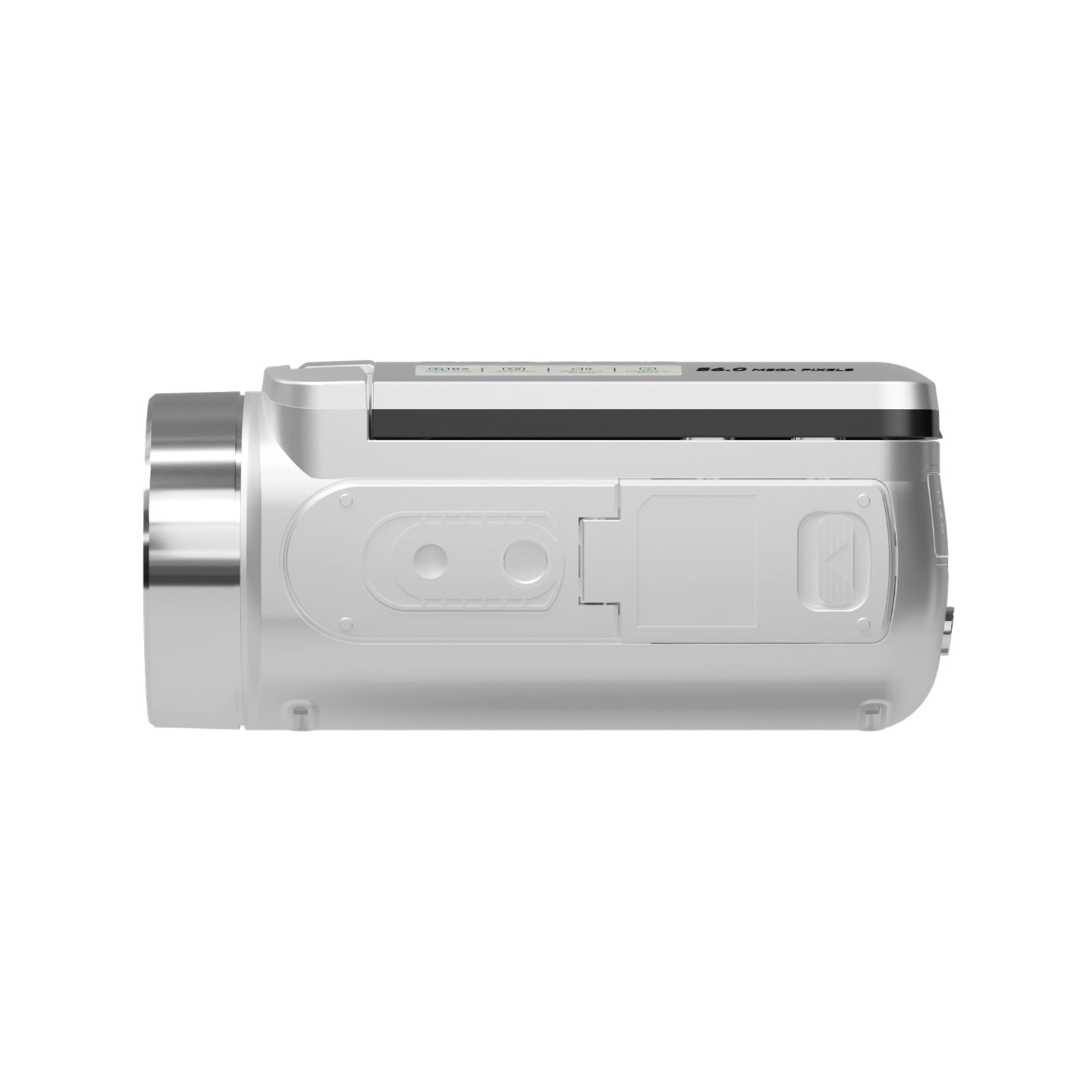 SMARTKLIK DV04 Silver digital camera - bottom [asset:dv04-silver-bottom]