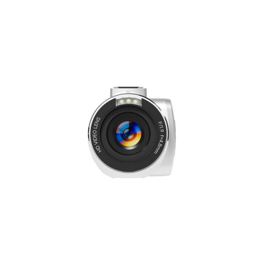 SMARTKLIK DV04 Silver digital camera - front [asset:dv04-silver-front]