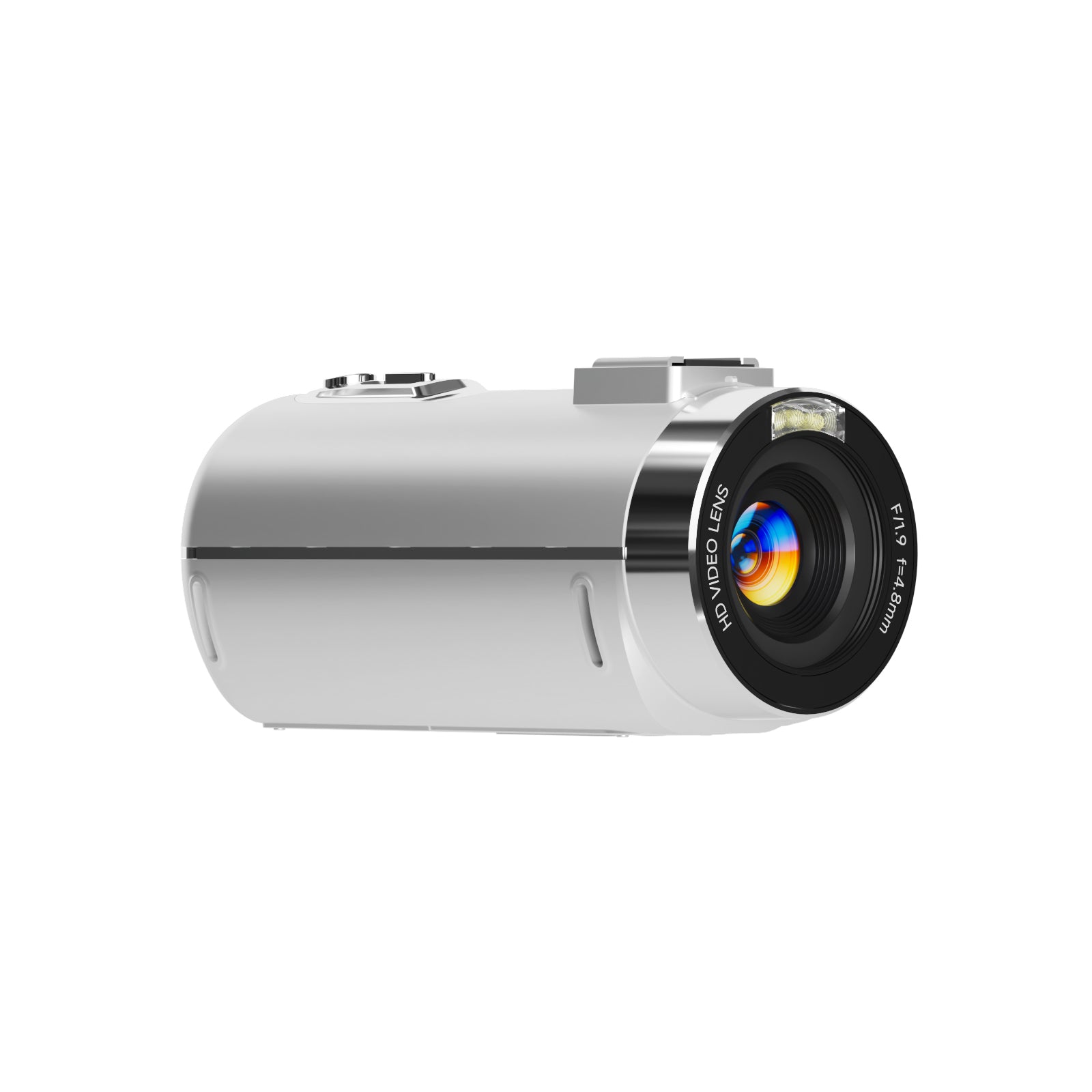 SMARTKLIK DV04 Silver digital camera - left side [asset:dv04-silver-left-side]