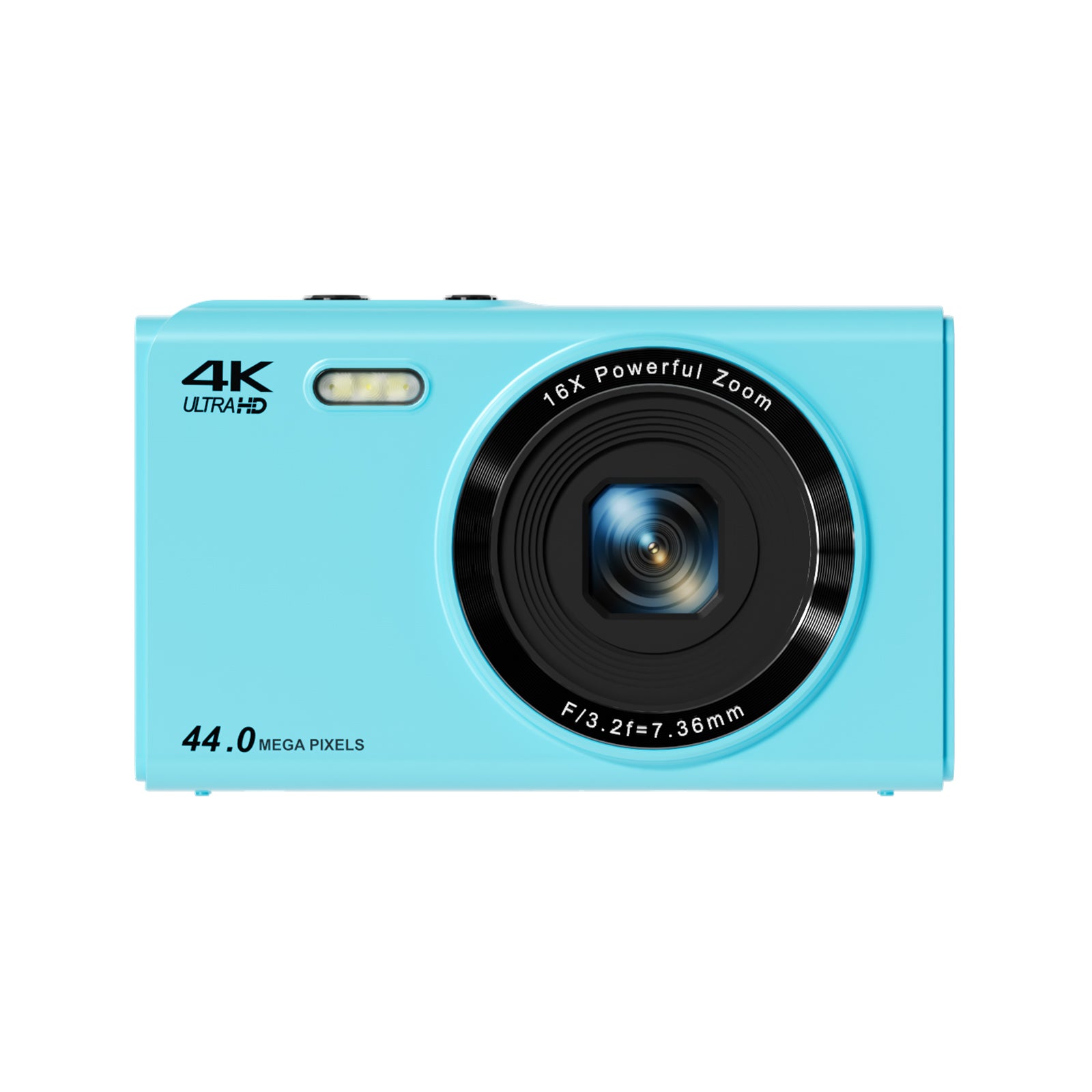 SMARTKLIK KP03 Blue digital camera - front [asset:kp03-blue-front]