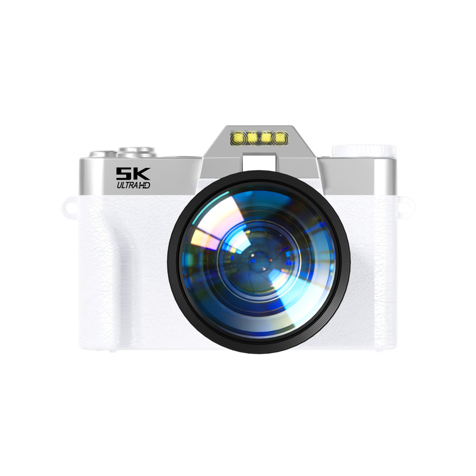 SMARTKLIK R10-5K White digital camera - front [asset:r10-5k-white-front]