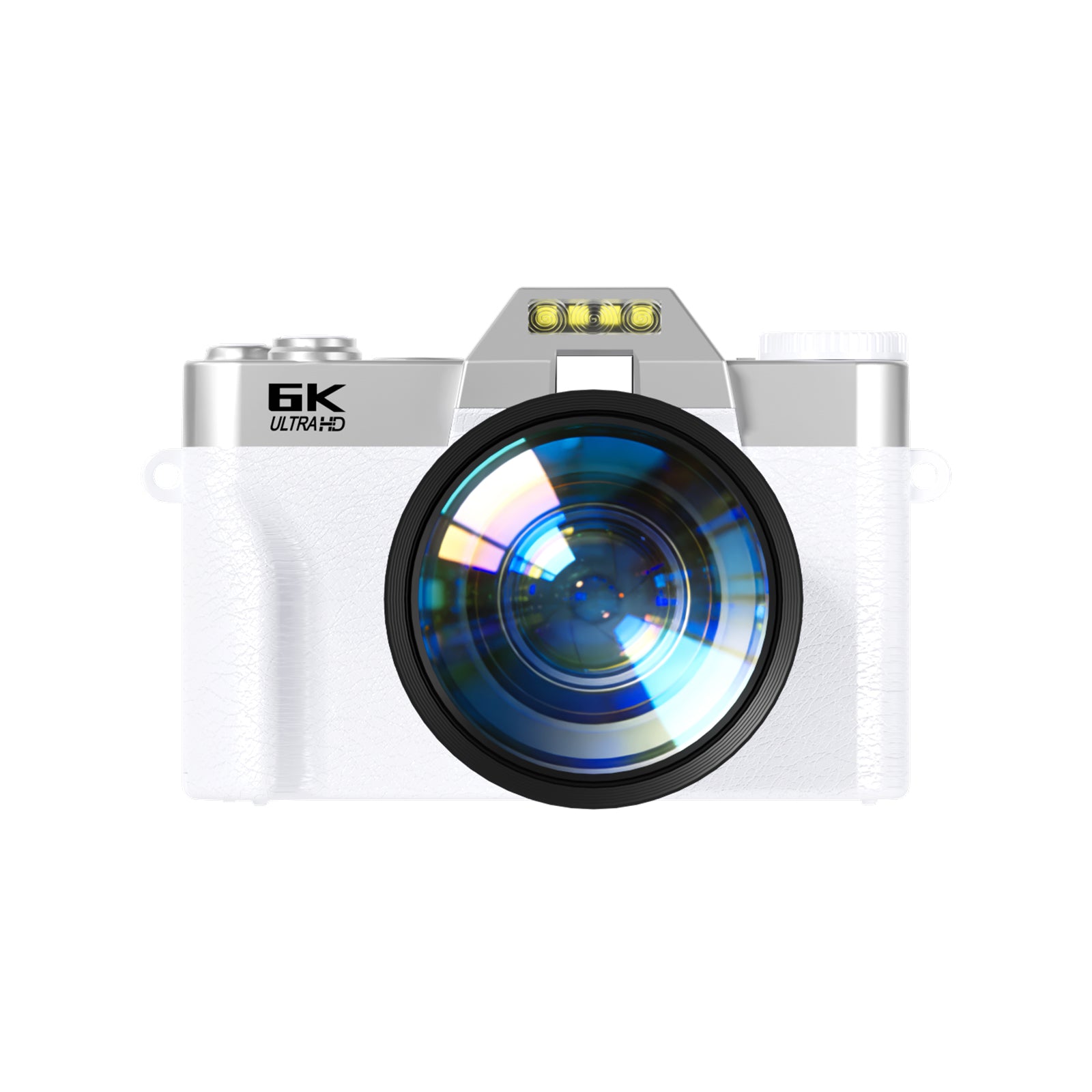 SMARTKLIK R10-6K White digital camera - front [asset:r10-6k-white-front]